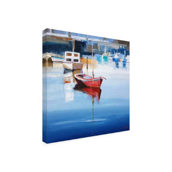 Craig Trewin Penny 'Mordialloc Moorings' Canvas Art,14x14